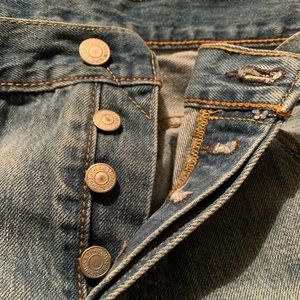 Levi’s button fly 501 jeans 34 x 32